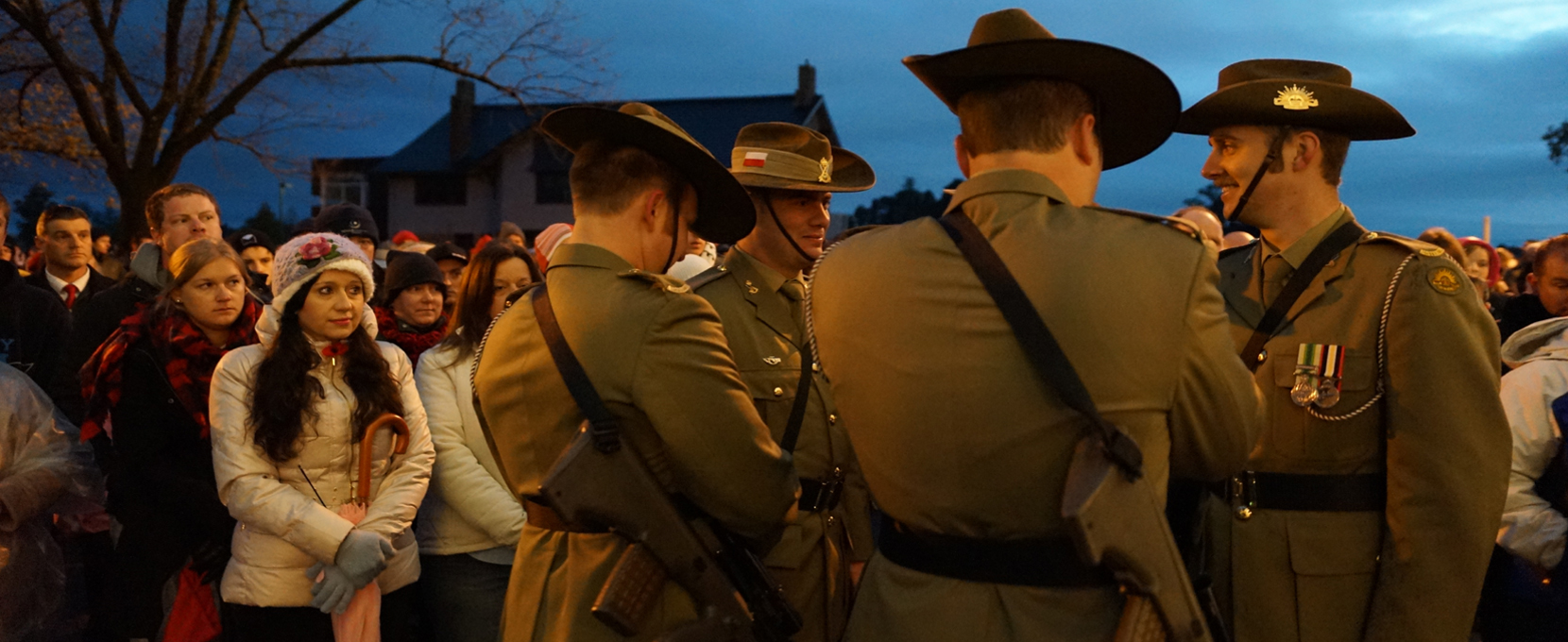 Dawn service crowd
